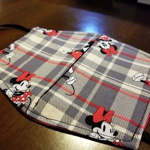 Womens Mickey Grey Plaid Breathe easy Mask